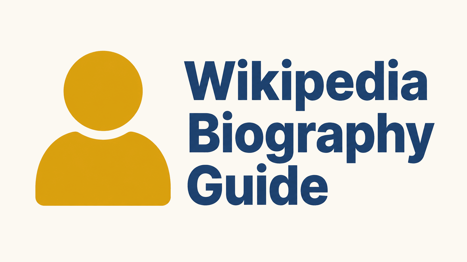 Wikipedia biography guide thumbnail with a person icon