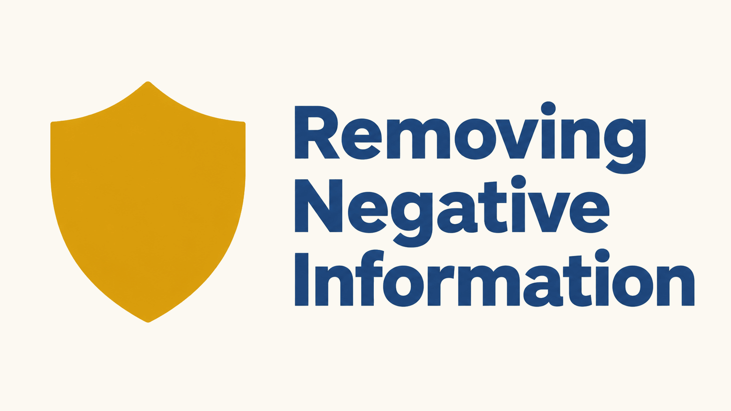 Removing negative information guide thumbnail with a shield icon