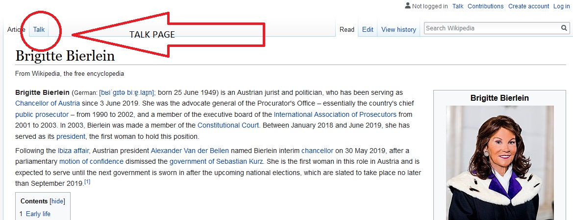 how to create wikipedia biography